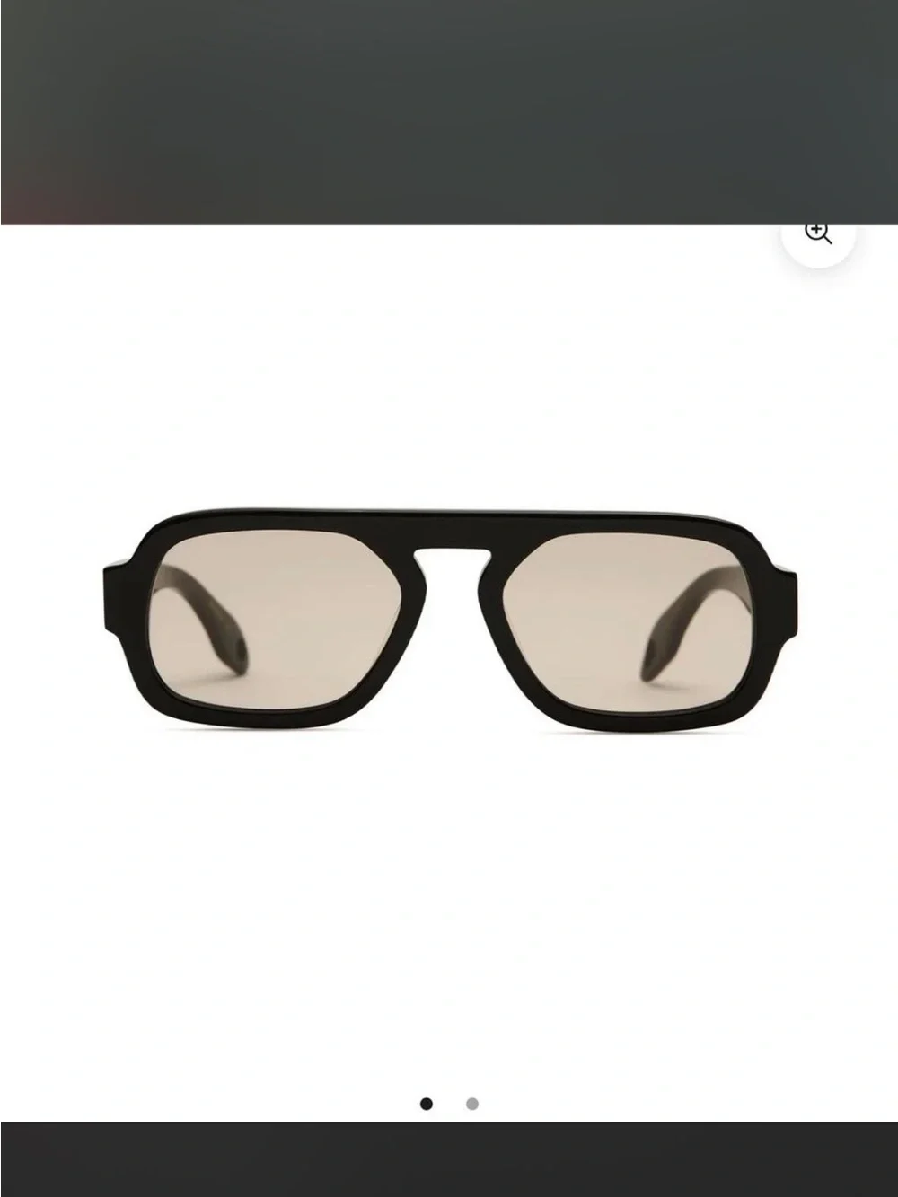 ELISA JOHNSON JANE MINI IN GLOSS BLACK SUNGLASSES